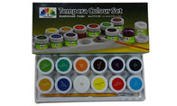 Metallische Primäracrylfarben-Farben, Tempera-Farbsatz-Farben-Farbpigmente