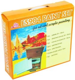 Bürsten-Acrylkunst-gesetzte zeichnende Ausrüstungen der Malerei-5pcs für Acrylfarbe 12ml der Anfänger-12pcs